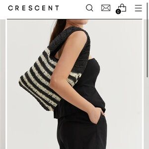 Crescent Woven Summer Slouchy Bag